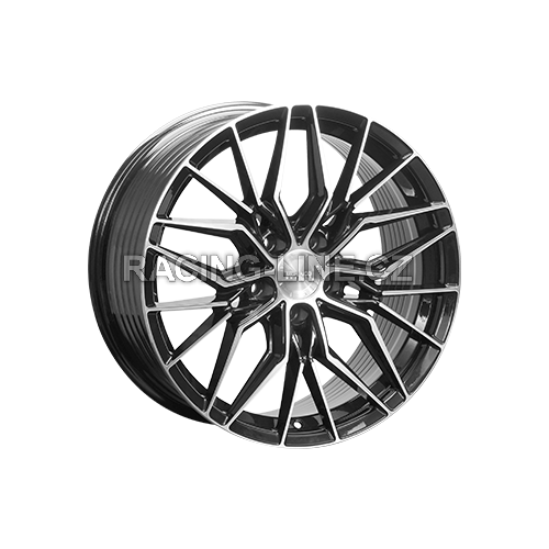 Alu kola MONACO WHEELS FF2, 18x8 5x108 ET45, černá lesklá + leštění