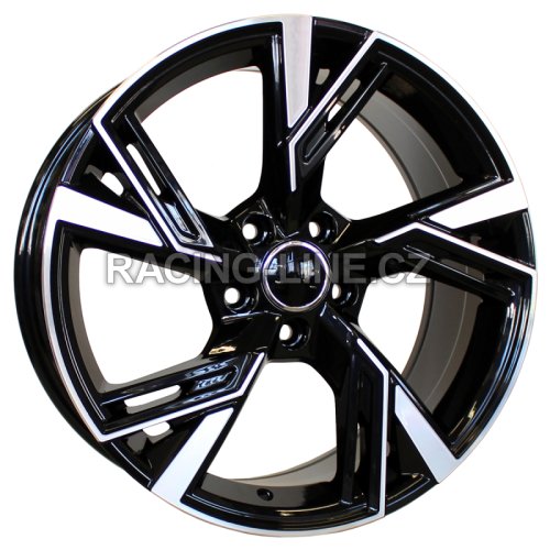 Alu kola Racing Line B1571, 20x9 5x112 ET31, černá + leštění