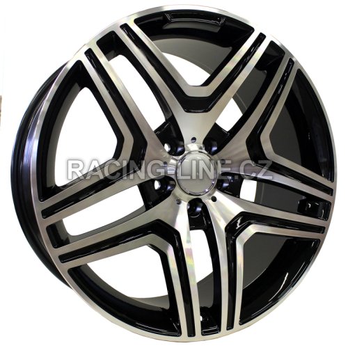 Alu kola Racing Line BK206, 20x9.5 5x130 ET35, černá + leštění