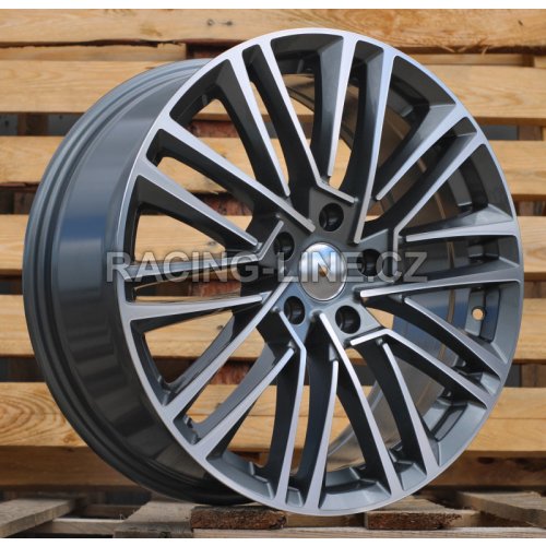 Alu kola Racing Line Y1191, 18x7.5 5x112 ET48, šedivá + leštění