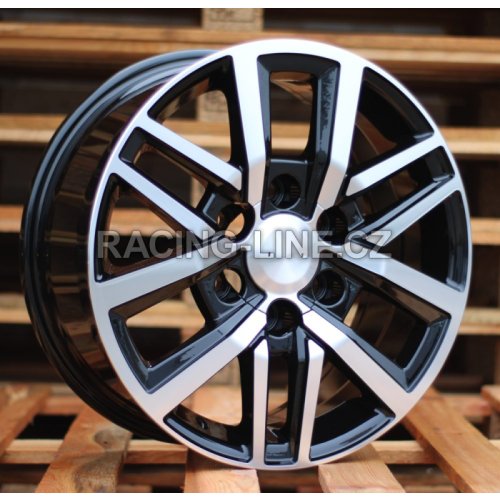 Alu kola Racing Line B1155, 16x7 5x100 ET40, černá matná