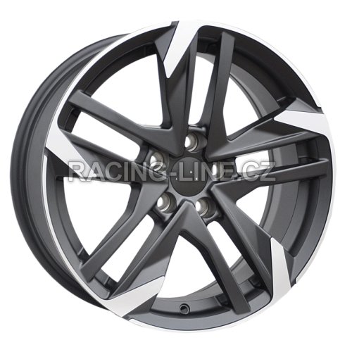 Alu kola Racing Line XE170, 16x7 5x108 ET25, černá + leštění