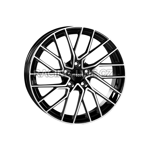 Alu kola MONACO WHEELS GP11, 18x8 5x108 ET45, černá lesklá + leštění