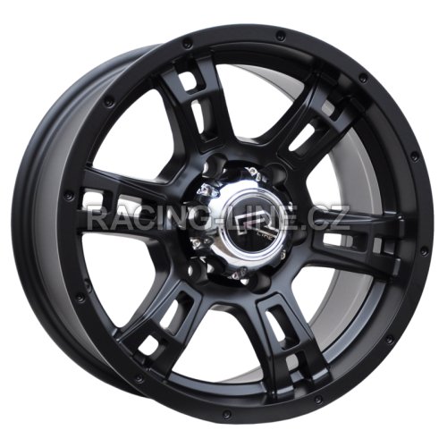 Alu kola Racing Line B5317, 16x8 6x139.7 ET, černá matná