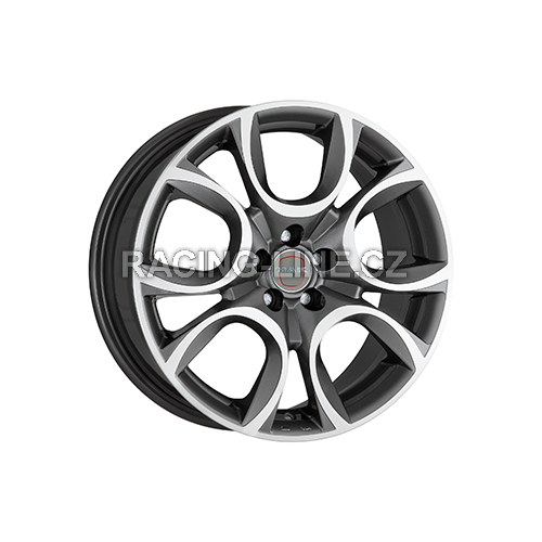 Alu kola MAK TORINO W, 17x7 4x108 ET35, šedivá + leštění