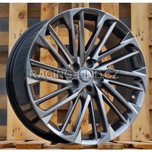 Alu kola Racing Line A1353, 20x8 5x114.3 ET30, černá metalíza