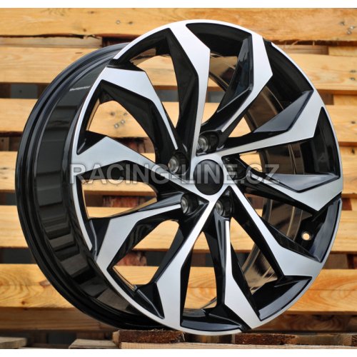 Alu kola Racing Line I1139, 19x8 5x112 ET41, černá + leštění