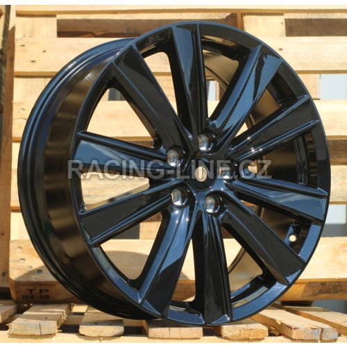 Alu kola Racing Line L2080, 19x7.5 5x114.3 ET45, černá lesklá