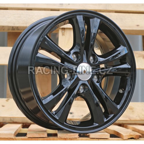 Alu kola Racing Line L1061, 15x6 5x114.3 ET42, černá lesklá