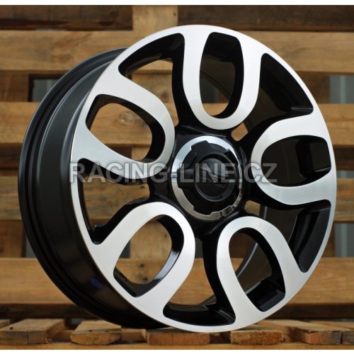 Alu kola Racing Line L1291, 17x7 5x98 ET41, černá + leštění