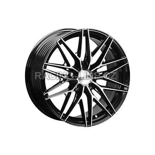 Alu kola MONACO WHEELS FF4, 18x8 5x108 ET45, černá lesklá + leštění