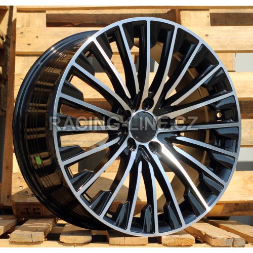 Alu kola Racing Line FBX132, 18x8 5x112 ET43, černá + leštění