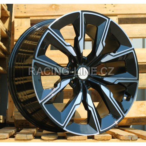 Alu kola Racing Line FBX144, 21x10 5x112 ET41, černá + leštění (zátěžová)