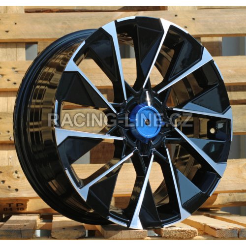 Alu kola Racing Line I2102, 16x6.5 4x100 ET37, černá + leštění