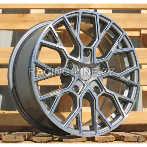 Alu kola Racing Line I5658, 18x8 5x160 ET48, šedivá + leštění (zátěžová)