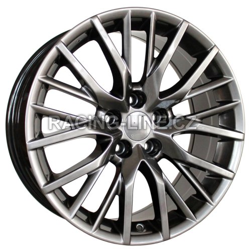 Alu kola Racing Line F0133, 18x8 5x114.3 ET30, černá metalíza