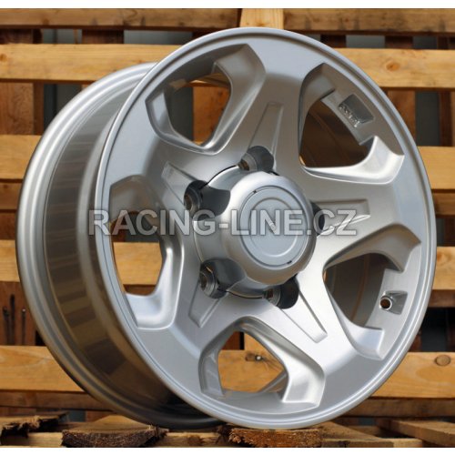 Alu kola Racing Line B1211, 16x7 5x150 ET, stříbrná (zátěžová)