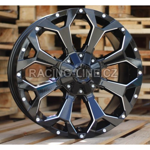 Alu kola Racing Line B1521, 20x9 12x135 ET, černá lesklá (zátěžová)