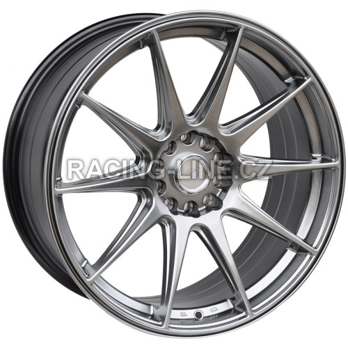 Alu kola Racing Line XF266, 18x8.75 10x114 ET30, Titanová metalíza