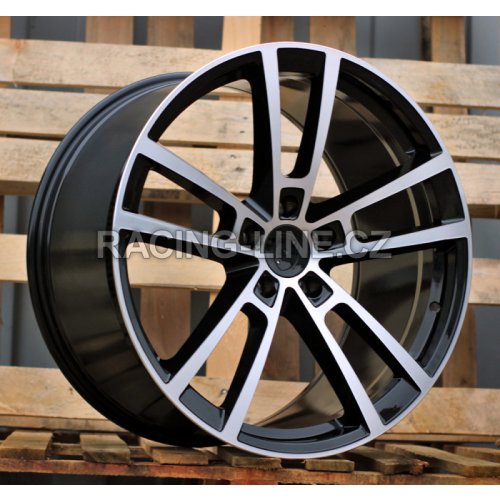 Alu kola Racing Line I3081F, 22x10 5x130 ET48, černá + leštění (zátěžová)