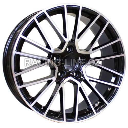 Alu kola Racing Line FE179, 21x9 5x112 ET26, černá + leštění (zátěžová)