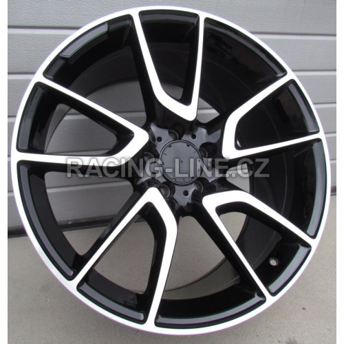 Alu kola Racing Line B1303, 20x8.5 5x112 ET40, černá + leštění