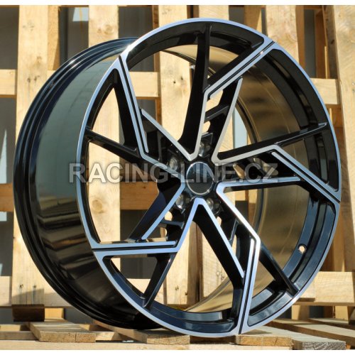 Alu kola Racing Line I5611, 20x9 5x112 ET30, černá + leštění