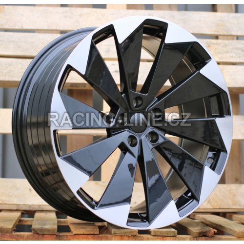 Alu kola Racing Line I1141, 21x8.5 5x112 ET40, černá + leštění (zátěžová)