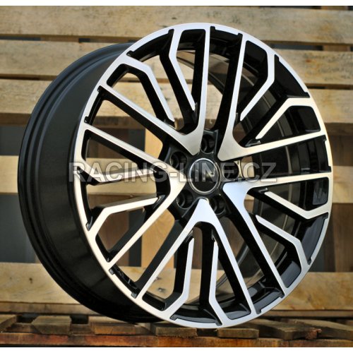 Alu kola Racing Line 3S1261, 19x8 5x112 ET49, černá + leštění